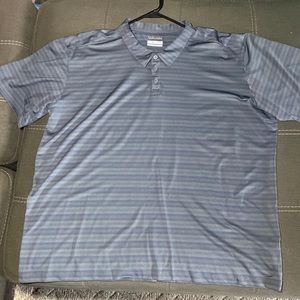 52 👕Mens gray XXL Columbia polo shirt